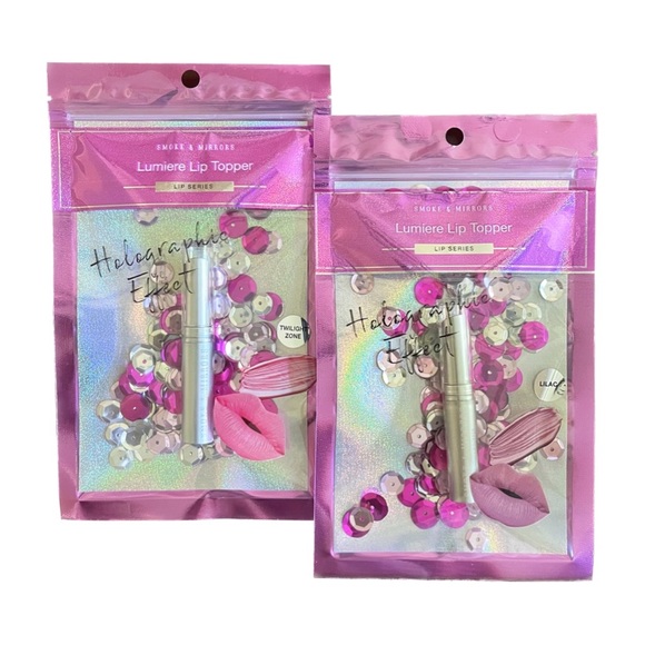 SMOKE & MIRRORS Lumiere Shimmer Lip Toppers Lipstick Set of 12 - 2 colors - Picture 2 of 4